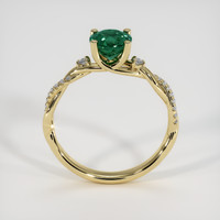 1.22 Ct. Bluish Green Sapphire Ring, 14K Yellow Gold 3