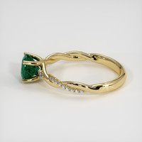 1.22 Ct. Bluish Green Sapphire Ring, 14K Yellow Gold 4