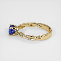0.86 Ct. Sapphire Ring, 14K Yellow Gold 4