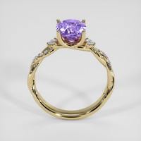 1.94 Ct. Purple Sapphire Ring, 14K Yellow Gold 3
