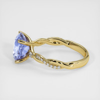 4.53 Ct. Blue Sapphire Ring, 14K Yellow Gold 4