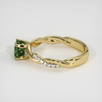 0.87 Ct. Green Sapphire Ring, 14K Yellow Gold 4