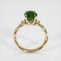 2.70 Ct. Green Sapphire Ring, 14K Yellow Gold 3