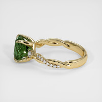 2.70 Ct. Green Sapphire Ring, 14K Yellow Gold 4