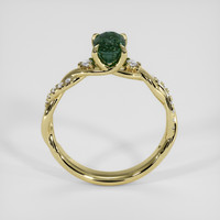 1.25 Ct. Bluish Green Sapphire Ring, 14K Yellow Gold 3
