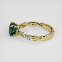 1.25 Ct. Bluish Green Sapphire Ring, 14K Yellow Gold 4