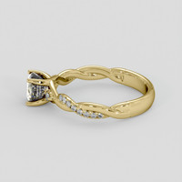 1.09 Ct. Bi Color / Parti Sapphire Ring, 14K Yellow Gold 4