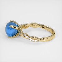 5.80 Ct. Blue Sapphire Ring, 14K Yellow Gold 4