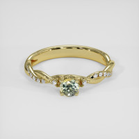 0.46 Ct. Bi Color Sapphire Ring, 14K Yellow Gold 1