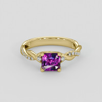 1.20 Ct. Bi Color / Parti Sapphire Ring, 14K Yellow Gold 1