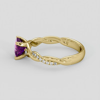 1.20 Ct. Bi Color / Parti Sapphire Ring, 14K Yellow Gold 4