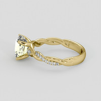 2.48 Ct. Yellow Sapphire Ring, 14K Yellow Gold 4