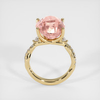 12.01 Ct. Padparadscha Sapphire Ring, 14K Yellow Gold 3