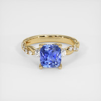 2.91 Ct. Blue Sapphire Ring, 14K Yellow Gold 1