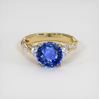 3.17 Ct. Sapphire Ring, 14K Yellow Gold 1