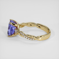 2.41 Ct. Violet Sapphire Ring, 14K Yellow Gold 4