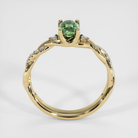 0.69 Ct. Green Sapphire Ring, 14K Yellow Gold 3