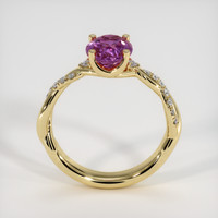 2.31 Ct. Pinkish Purple Sapphire Ring, 14K Yellow Gold 3