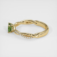 0.51 Ct. Sapphire Ring, 14K Yellow Gold 4