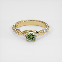 0.78 Ct. Sapphire Ring, 14K Yellow Gold 1