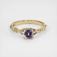0.92 Ct. Purple Sapphire Ring, 14K Yellow Gold 1