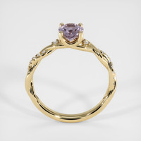0.92 Ct. Purple Sapphire Ring, 14K Yellow Gold 3