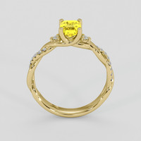 1.52 Ct. Yellow Sapphire Ring, 14K Yellow Gold 3