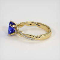 1.53 Ct. Blue Sapphire Ring, 18K Yellow Gold 4