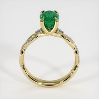 1.55 Ct. Emerald Ring, 18K Yellow Gold 3