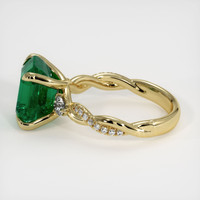 4.85 Ct. Emerald Ring, 18K Yellow Gold 4