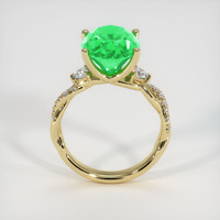 4.62 Ct. Emerald Ring, 18K Yellow Gold 3