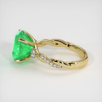 4.62 Ct. Emerald Ring, 18K Yellow Gold 4