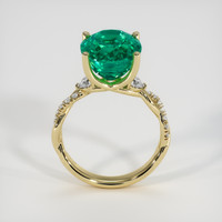 6.05 Ct. Emerald Ring, 18K Yellow Gold 3