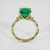 3.37 Ct. Emerald Ring, 18K Yellow Gold 3