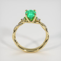 1.16 Ct. Emerald Ring, 18K Yellow Gold 3