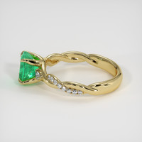 1.16 Ct. Emerald Ring, 18K Yellow Gold 4