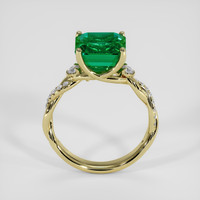 3.60 Ct. Emerald Ring, 18K Yellow Gold 3