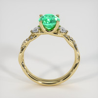 1.24 Ct. Emerald Ring, 18K Yellow Gold 3