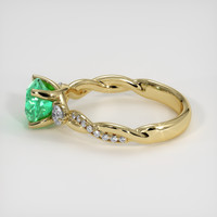1.24 Ct. Emerald Ring, 18K Yellow Gold 4