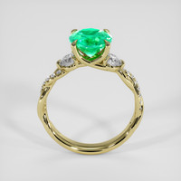 1.57 Ct. Emerald Ring, 18K Yellow Gold 3