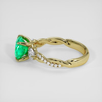 1.57 Ct. Emerald Ring, 18K Yellow Gold 4