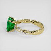 2.31 Ct. Emerald Ring, 18K Yellow Gold 4