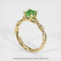 1.08 Ct. Gemstone Ring, 18K Yellow Gold 2