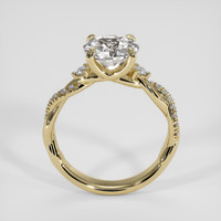 4.12 Ct. White Zircon Ring, 18K Yellow Gold 3