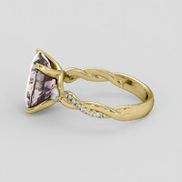 3.56 Ct. Bi Color Ametrine Ring, 18K Yellow Gold 4