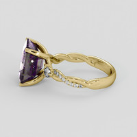 4.51 Ct. Bi Color Ametrine Ring, 18K Yellow Gold 4