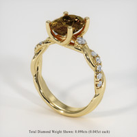 2.82 Ct. Gemstone Ring, 18K Yellow Gold 2