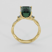 3.75 Ct. Green Tourmaline Ring, 18K Yellow Gold 3