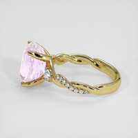 5.11 Ct. Pink Kunzite Ring, 18K Yellow Gold 4