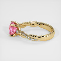 1.74 Ct. Padparadscha Sapphire Ring, 18K Yellow Gold 4